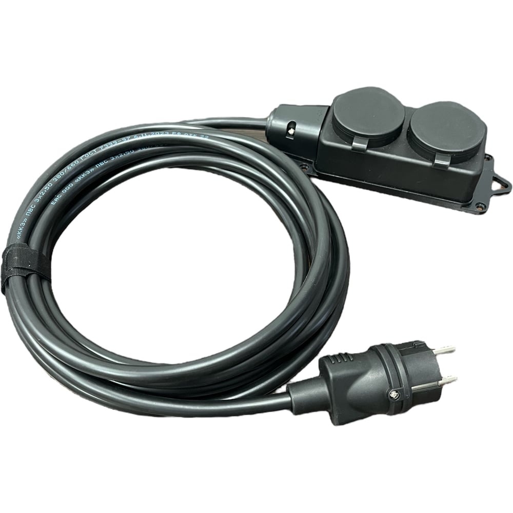 Изображение товара Удлинитель силовой iTOK с заземлением IP44 15 м 2 гнезда