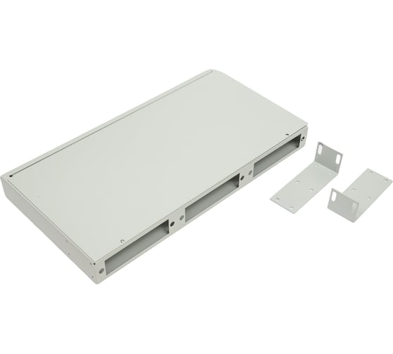 Изображение товара Оптический стоечный кросс TopLAN 19, 24 SC/DLC адаптера, 1U, серый, КРС-Top-1U-24SC/DLC-GY