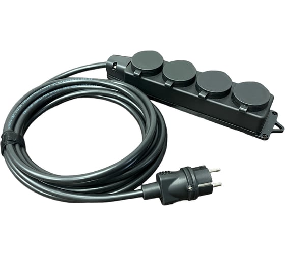 Изображение товара Удлинитель силовой iTOK тип SU, серии iCONNECT с заземлением, КГтп-ХЛ 3x1,5 мм, 4 гнезда, IP44, ГОСТ, 15 м i-CONNECT-SU-KG-315-4-44-15