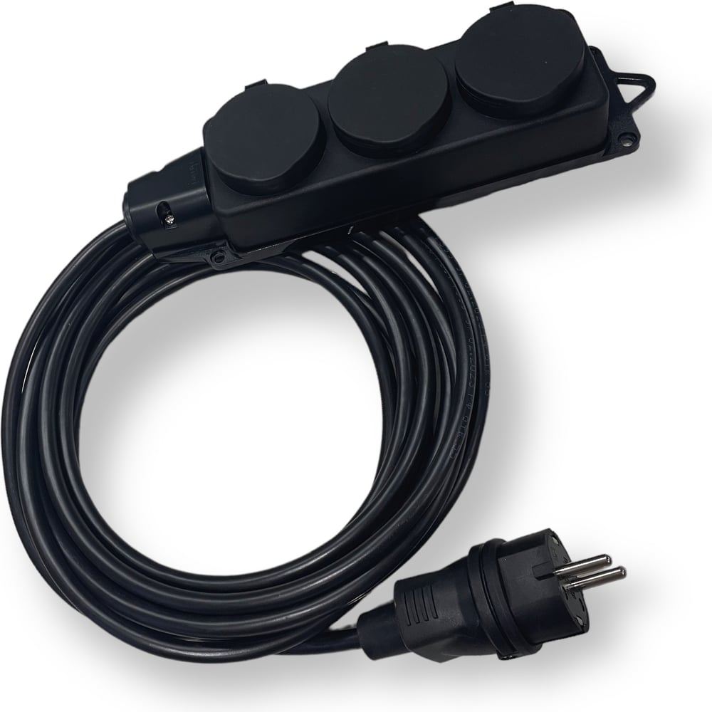 Изображение товара Удлинитель силовой iTOK серии iCONNECT тип SU 10 м 3 розетки заземление IP44 ГОСТ