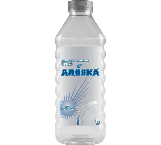 Изображение товара Дистиллированная вода 1 л ПЭТ АЛЯSКА 5533