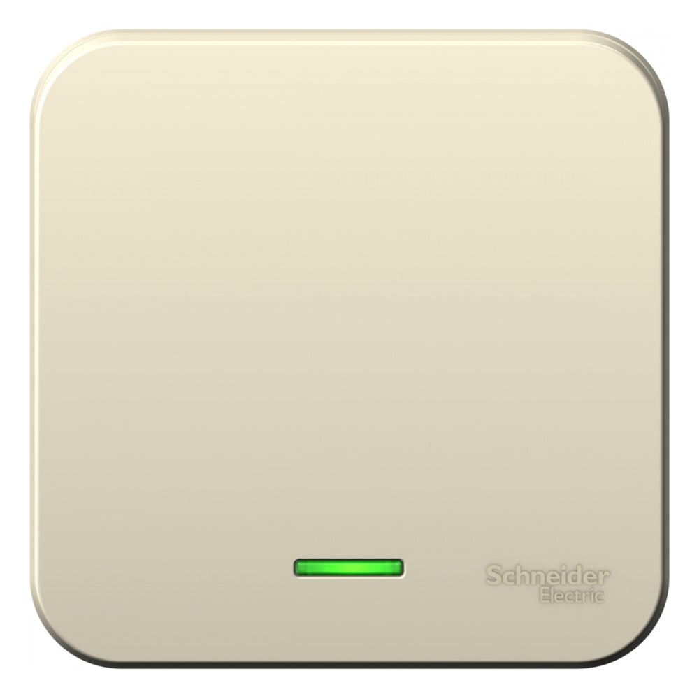 Изображение товара 1-клавишный выключатель Systeme Electric BLANCA с подсветкой