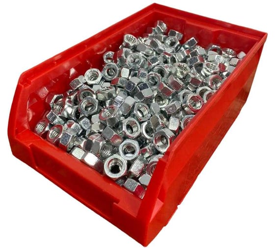 Изображение товара Гайка оцинкованная 23 Болта М8 DIN 934 шестигранная 600 шт. контейнер А10000080032507ф600