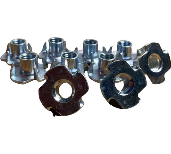 Изображение товара Гайка мебельная 23 Болта М8 крыльчатая врезная ОЦ DIN1624, 50 шт. 11245