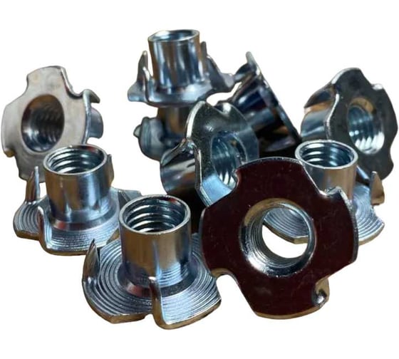 Изображение товара Гайка мебельная 23 Болта М10 крыльчатая врезная ОЦ DIN1624, 100 шт. 11249