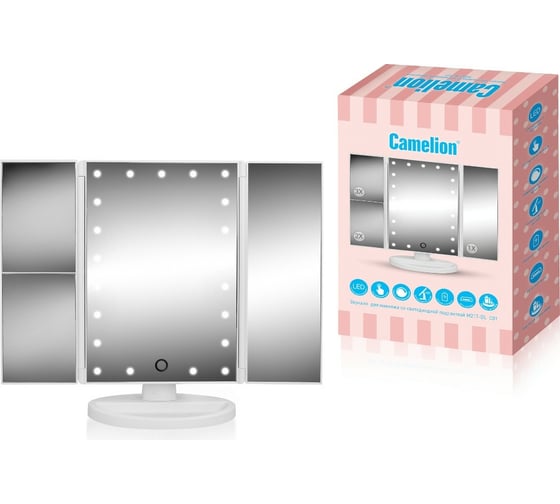 Изображение товара Зеркало Camelion с LED подсветкой M217-DL C01 белый 14005