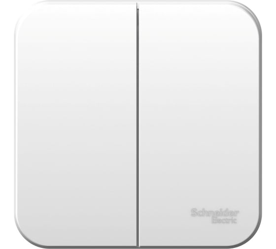 Изображение товара 2-клавишный выключатель Systeme Electric BLANCA, открытой установки, 6А, 250B, белый BLNVA065011