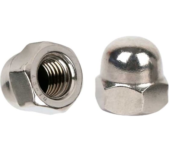 Изображение товара Гайка колпачковая 23 Болта М10 нержавеющая А2 DIN1587, 10 шт. гк158710