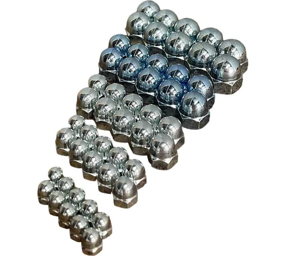 Изображение товара Гайка колпачковая 23 Болта М6,8,10,12,14 ОЦ DIN1587 по 10 шт. 11605