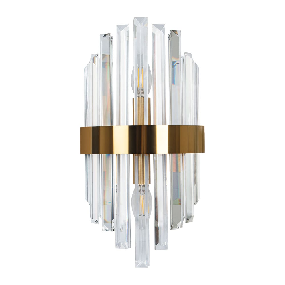 Изображение товара Настенный светильник ARTE LAMP FEDELTA A1068AP-2PB неоклассика с хрусталем