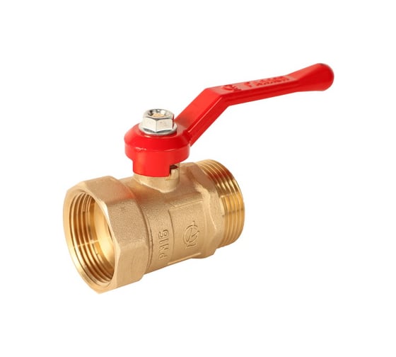 Изображение товара Шаровой кран ГАЛЛОП ПРАКТИК латунь, 121 Ду32 Ру16 м/р, рычаг 103276 107-6097