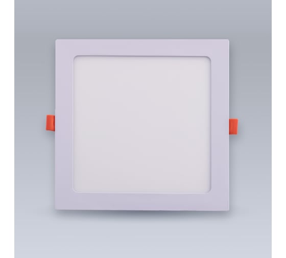 Изображение товара Светодиодная встраиваемая панель ELEGANZ металл белый Квадрат 18W тёплая 3000К 220V, 1шт 1440