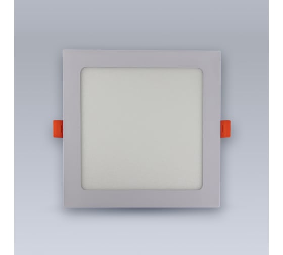 Изображение товара Светодиодная встраиваемая панель ELEGANZ металл белый Квадрат 15W тёплая 3000К 220V, 1шт 1435