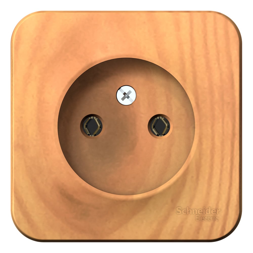 Изображение товара Розетка Systeme Electric BLANCA без заземления и шторок, цвет ясень, IP20, 16 А