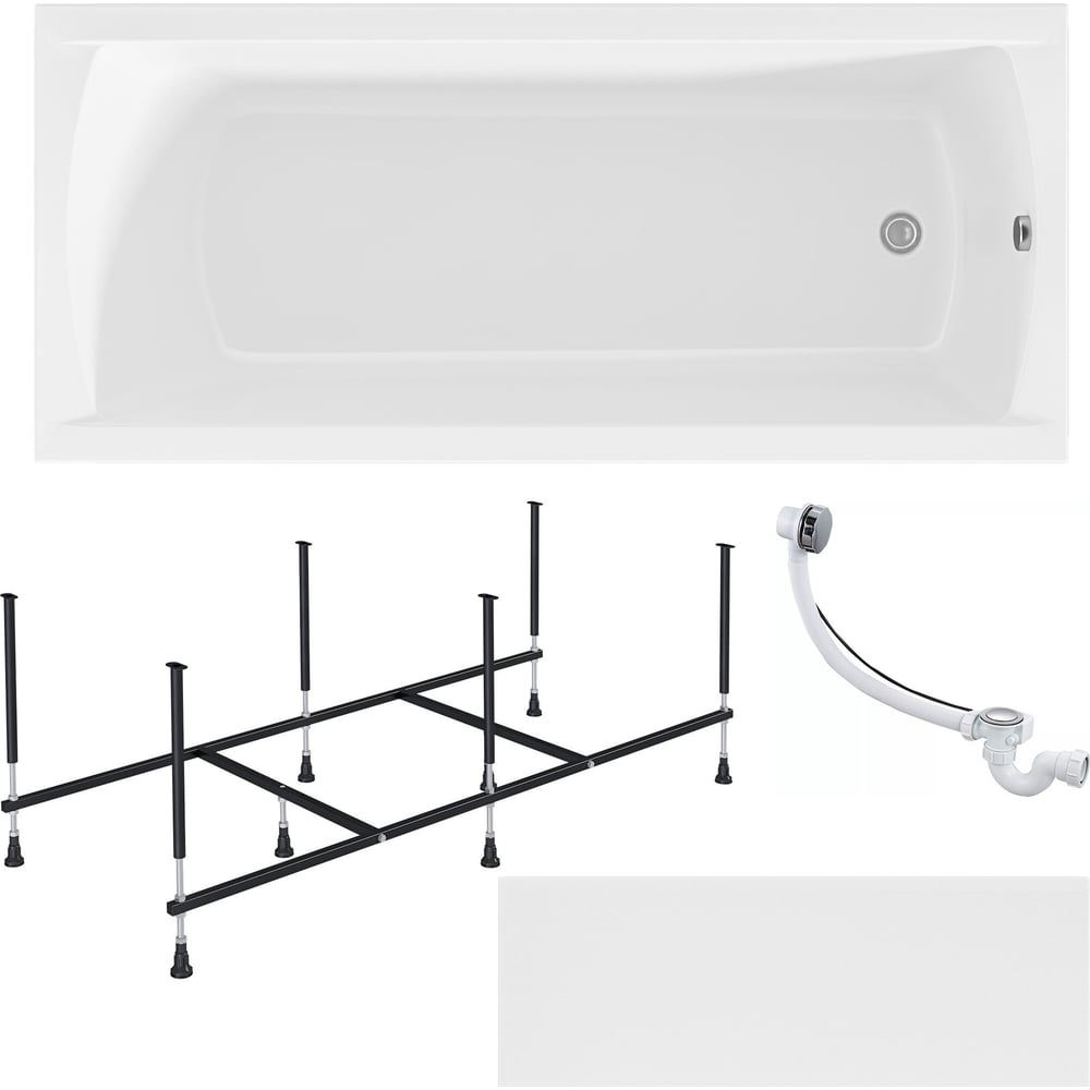 Изображение товара Акриловая ванна 1Marka 180х75 см MODERN с фронтальной панелью