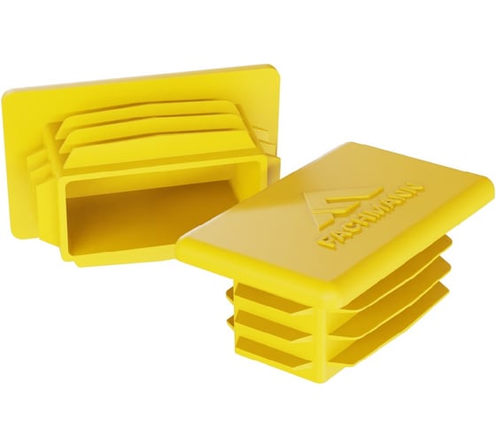 Изображение товара Заглушка Fachmann 40x25 мм пластиковая для металлического профиля и труб 50 шт. в упаковке 11.513