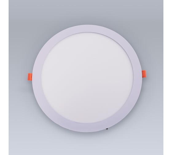 Изображение товара Светодиодная встраиваемая панель ELEGANZ металл белый Круг 24W теплая 3000К 220V, 1шт 1481