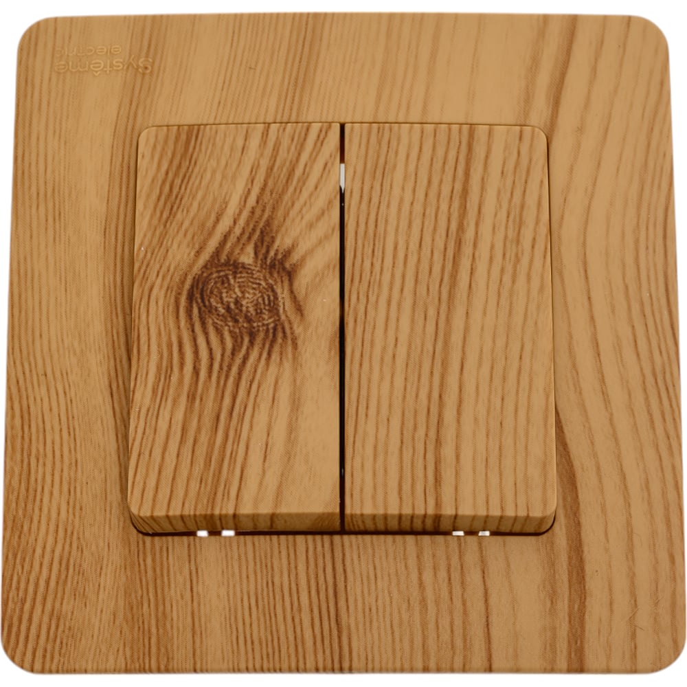 Изображение товара 2-клавишный выключатель системы Blanca, скрытая установка, 10А, ясень