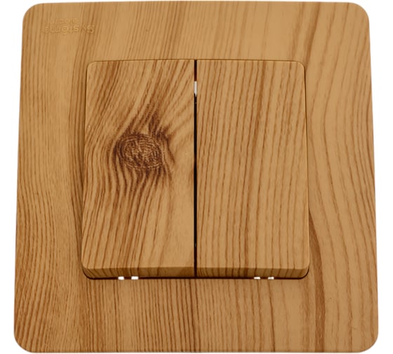 Изображение товара 2-клавишный выключатель Systeme Electric BLANCA, скрытой установки, 10А, 250B, ясень BLNVS010505