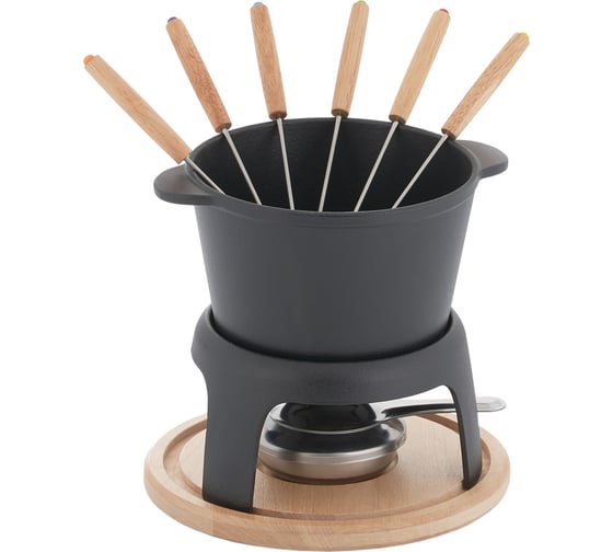 Изображение товара Набор для фондю Gipfel 6 вилочек, кастрюля, подставка 51857