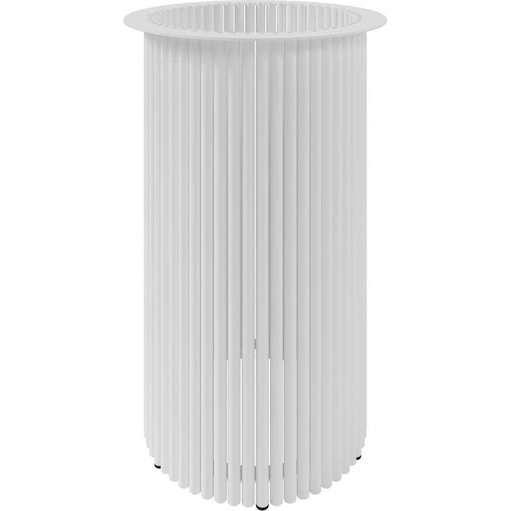 Изображение товара Металлическое круглое подстолье GENGLASS TRUBIS L GGTP-09-3-L белое