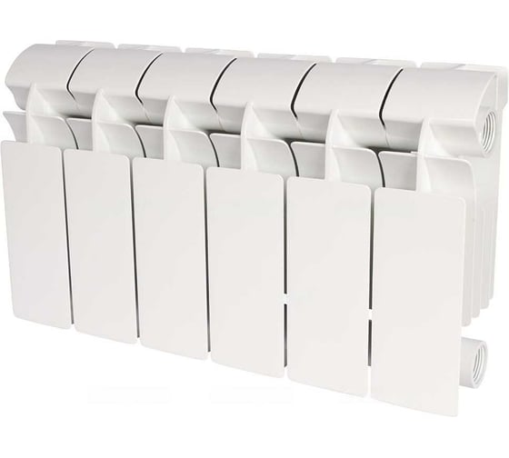 Изображение товара Радиатор алюминиевый Global VOX-R 200 6 секций, боковое подключение, белый RAL 9010 RG0092B7F82VUD