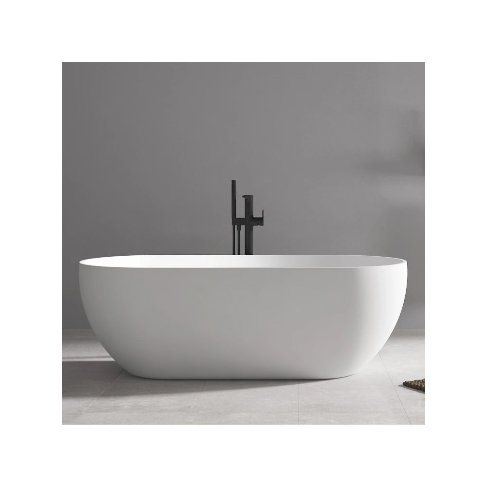 Изображение товара Акриловая ванна ABBER AB9241MW матовая овальная современная