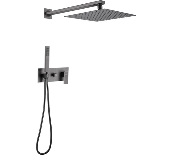 Изображение товара Душевая система ABBER Daheim скрытого монтажа, без излива, никель AF8218NG