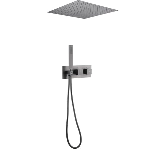Изображение товара Душевая система ABBER Daheim скрытого монтажа, без излива, термостат, никель AF8255NG