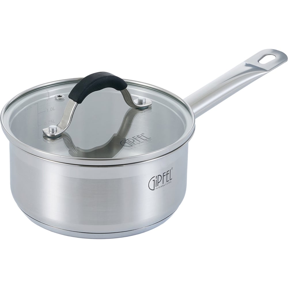 Изображение товара Ковш из нержавеющей стали Gipfel Metropole 16 см 1,25 л для газовых и индукционных плит