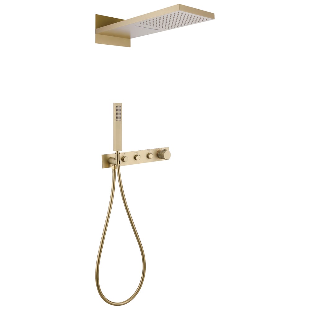 Изображение товара Душевая система ABBER Rund скрытого монтажа AF8752G матовое золото