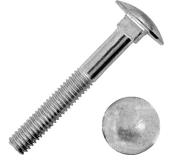 Изображение товара Болт мебельный 23 Болта М6x80 мм полукруглая головка DIN 603, 20 шт. бм680