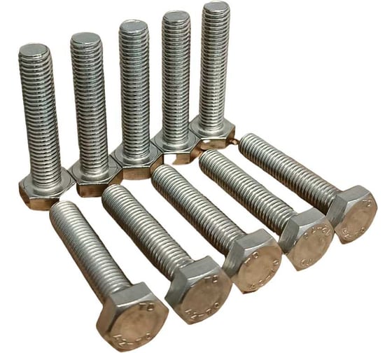 Изображение товара Болт нержавеющий 23 Болта 10x45 мм DIN933 10 шт. АС1301004591N07