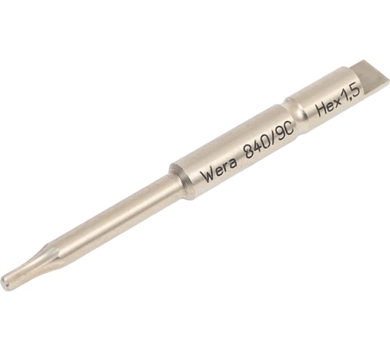 Изображение товара Бита под внутренний шестигранник сверхтвердая Halfmoon HEX1.5, 44 мм, хвостовик 4 мм WERA WE-135268
