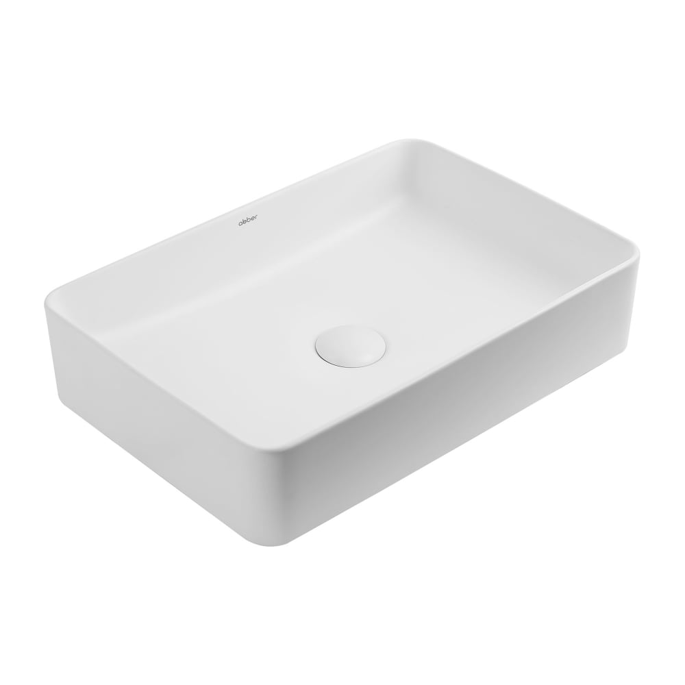 Изображение товара Накладная раковина ABBER Rechteck белая матовая AC2207MW современная ванная