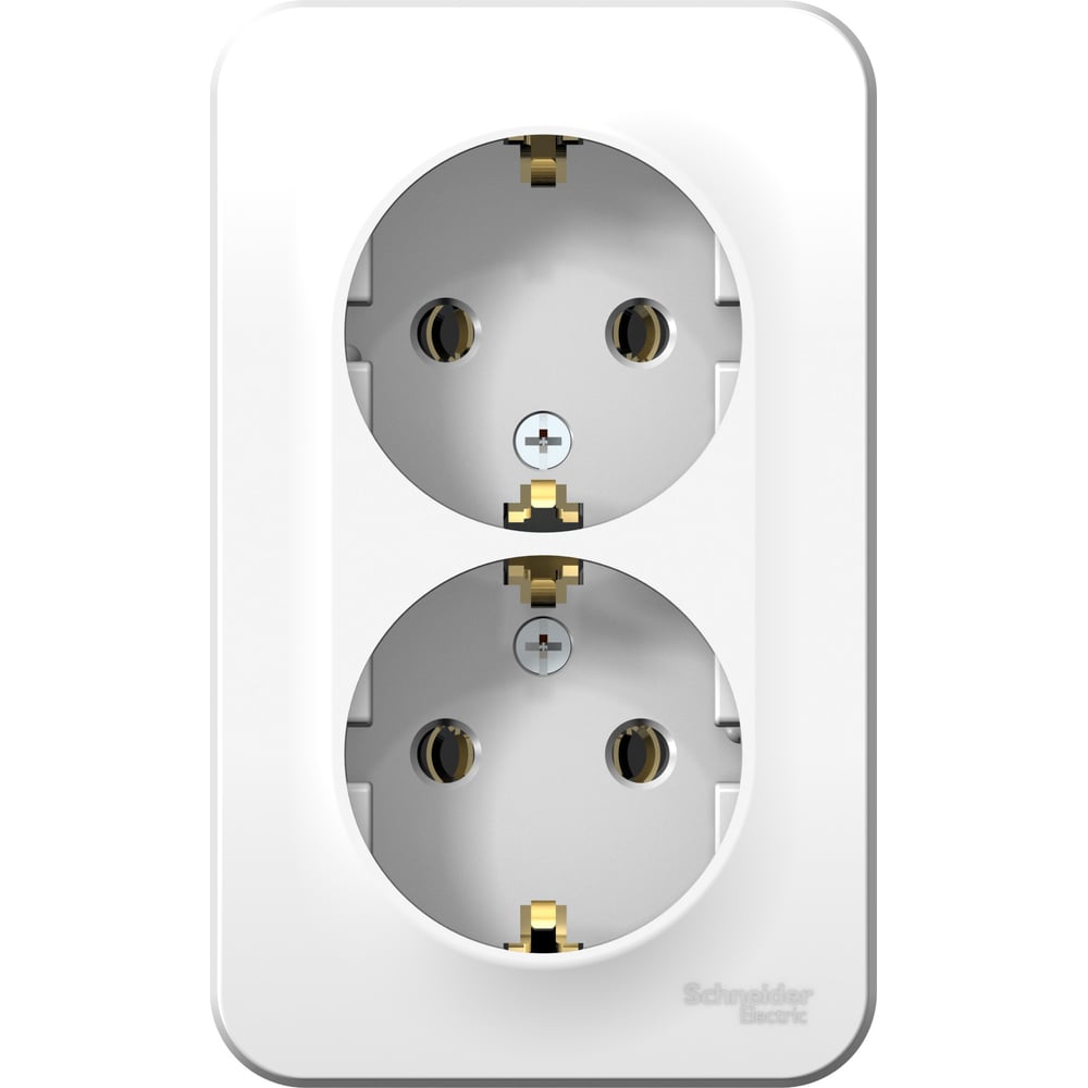 Изображение товара Двойная розетка Systeme Electric BLANCA для открытого монтажа