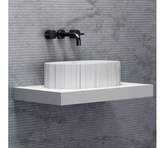 Изображение товара Раковина накладная ABBER Stein белая матовая AS2655