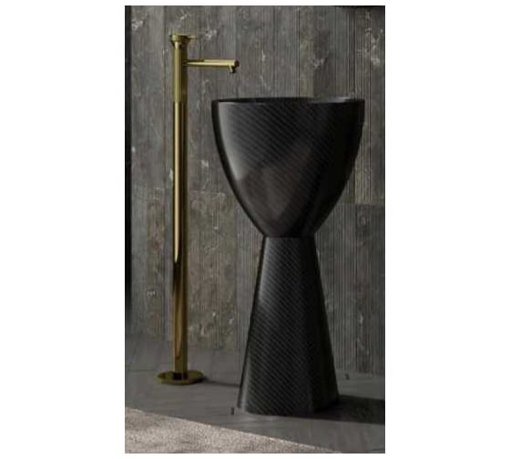 Изображение товара Раковина отдельно стоящая ABBER Karbon карбоновая, черная AK2003