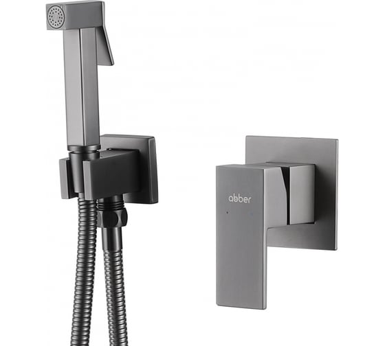 Изображение товара Смеситель с гигиеническим душем ABBER Daheim никель AF8225NG