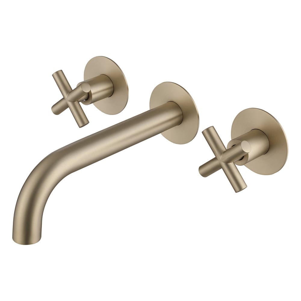 Изображение товара Смеситель для раковины встраиваемый с матовым золотом ABBER Wasser Kreis AF81121G