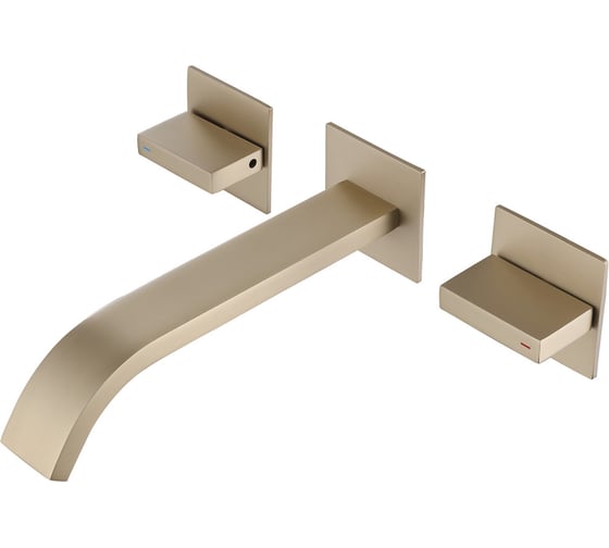 Изображение товара Смеситель для раковины ABBER Wasserfall скрытого монтажа, золото матовое AF8612G