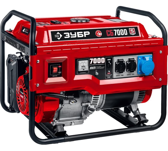 Изображение товара Бензиновый генератор ЗУБР 7000 Вт СБ-7000