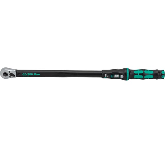 Изображение товара Динамометрический ключ с трещоткой WERA Click-Torque C 4 1/2, 60-300 Нм, L-595 мм WE-075623