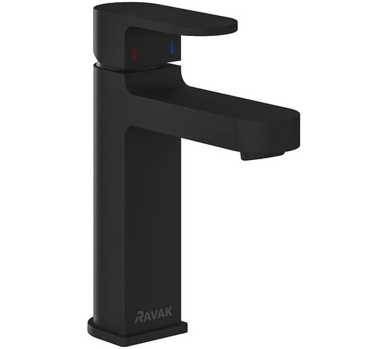 Изображение товара Смеситель для умывальника RAVAK 180 мм без донного клапана CR 014.20BL черный X070428