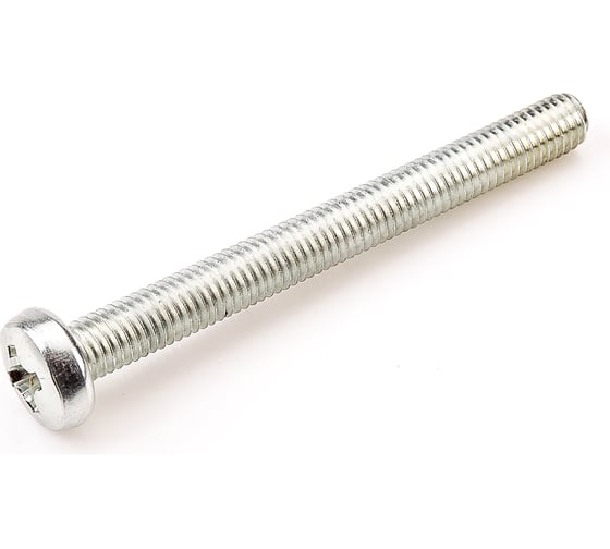 Изображение товара Винт Стройметиз М5х30 DIN 7985, полукруглая головка, цинк уп. 10 шт 3101471