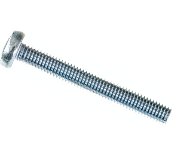 Изображение товара Винт Стройметиз М5х40 DIN 7985, полукруглая головка, цинк уп. 8 шт 3101491