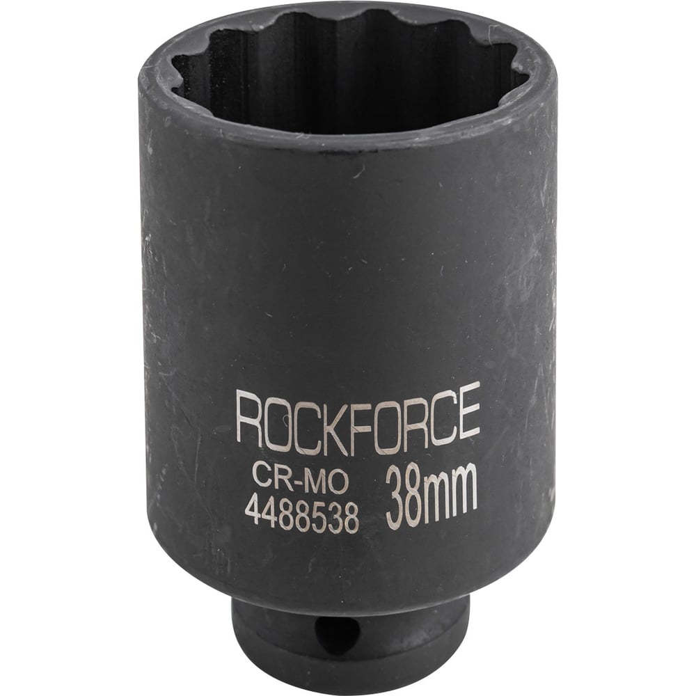 Изображение товара Головка ударная глубокая 38 мм, 12 гр., 1/2"DR Rockforce RF-4488538(54991)