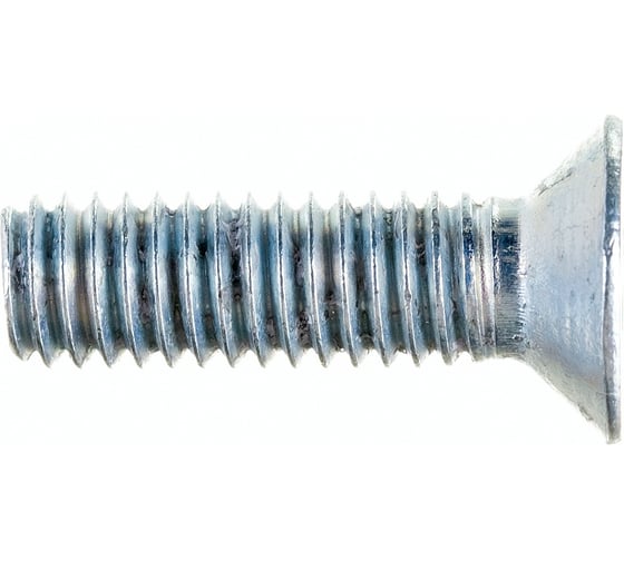 Изображение товара Винт Стройметиз M6х20 DIN 965, потайная головка, цинк уп. 10 шт 3091051