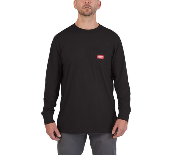 Изображение товара Лонгслив WORK-XXL, черный Milwaukee 4932493037