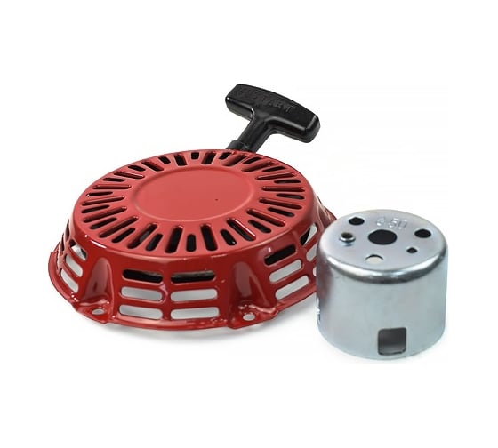 Изображение товара Ручной стартер GX120-GX200 (с металлическими круглыми усами) с храповиком REDVOLT 08-110K KIT